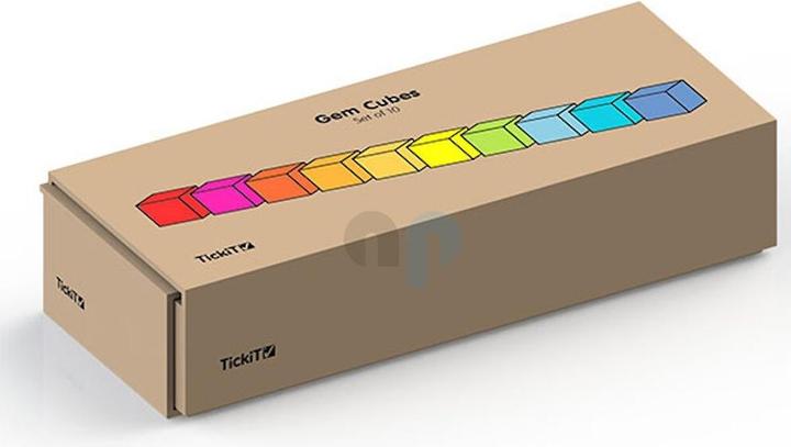 TickiT 10 Farbige und Transparente Acryl-Würfel