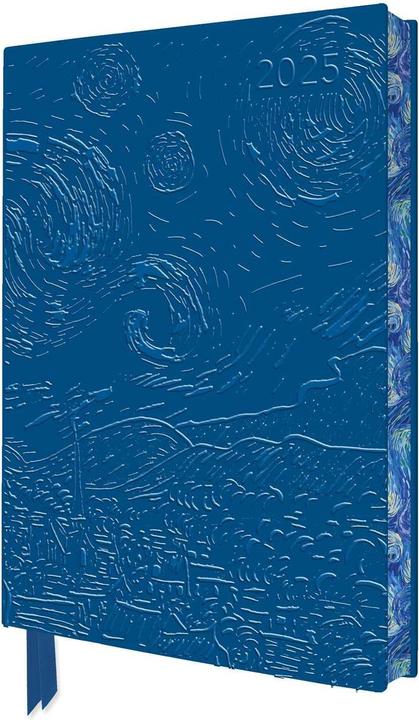 Produktbild Vincent van Gogh: The Starry Night 2025 Artisan Art Vegan Leather Diary Planner - Page to View with (21 x 14.8 cm, Harter Einband, Englisch)