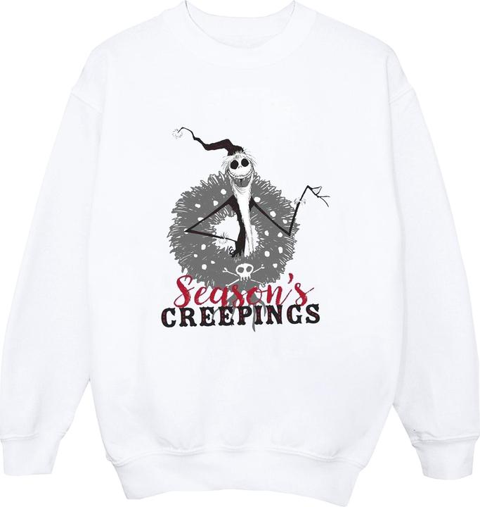 Disney The Nightmare Before Christmas Seasons Creepings Wreath Sweatshirt (S)