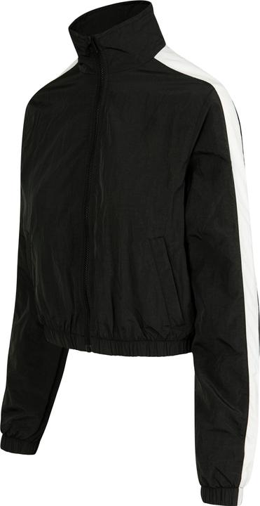 Actual product image Urban Classics Ladies Short Striped Crinkle Track Jacket (XL)