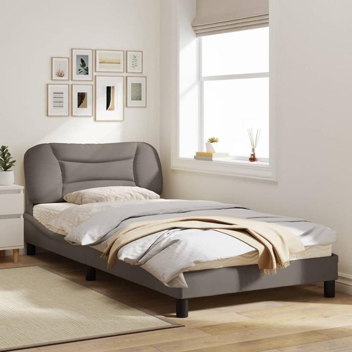 Actual product image VidaXL Bed frame with LED fabric (100 x 200 cm)