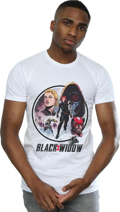 Immagine prodotto Maglietta Uomo Black Widow Movie Vintage Circle (L)