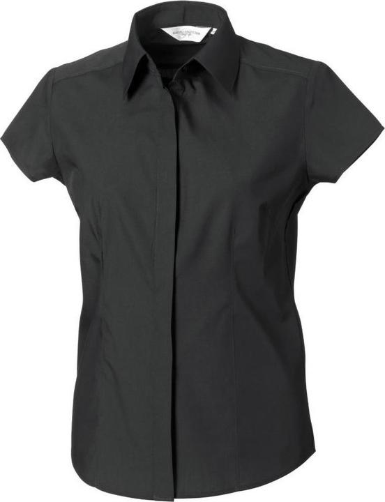Produktbild Russell Collection Poplin Bluse Kurzarm pflegeleicht (XS)