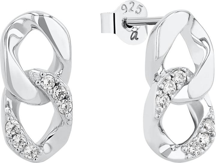 Amor Ohrschmuck für Damen, 925 Sterling Silber, Zirkonia synth. (Silber 925)