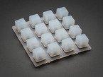 Actual product image Adafruit Silicone Elastomer 4x4 Button Keypad for 3mm LEDs (Badges)