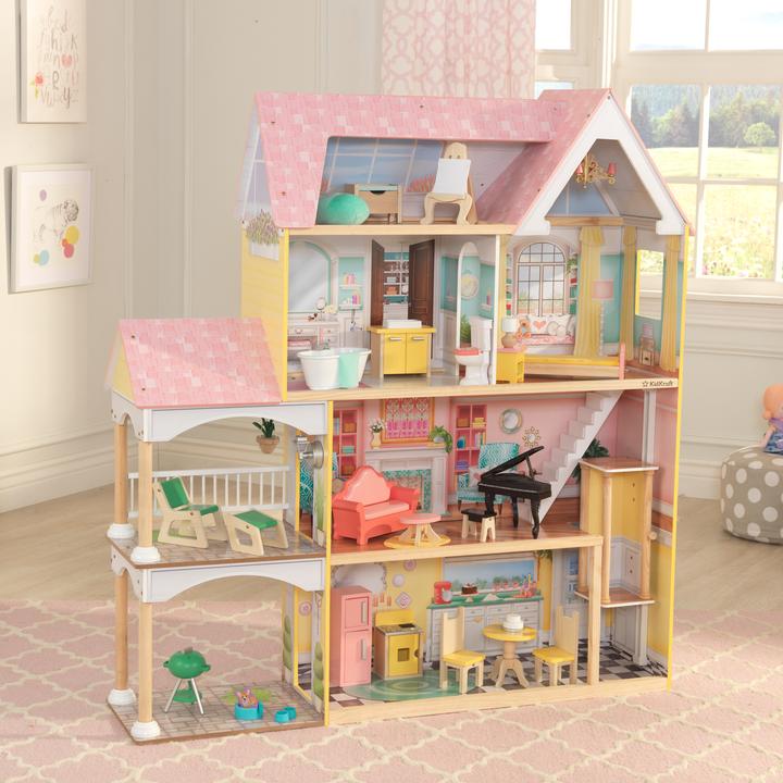 Actual product image KidKraft Lola Mansion with EZ Kraft Assembly