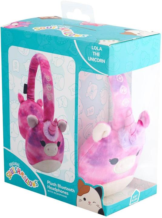 Immagine prodotto Squishmallows Cuffie Bluetooth di peluche di Lola l'Unicorno