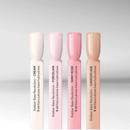Actual product image NoName Rubber Base Revolution Base UV Nail Polish Hybrid Gel 9ml (UV gel varnish)