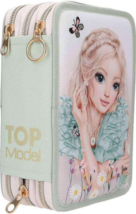 Productafbeelding Top Model Topmodel - TOPModel Triple Pencil Case SUMMER FEELING - Sage Green (413303)