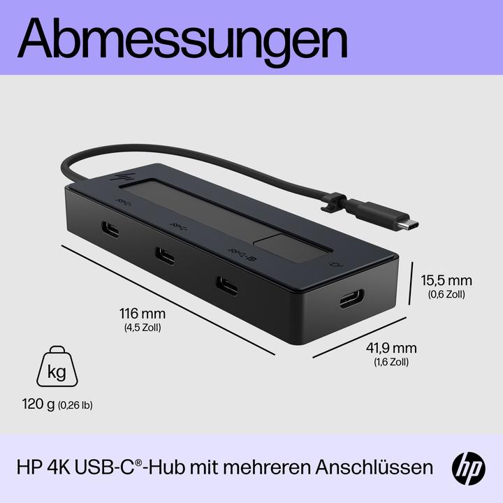 Image du produit HP Multiport (USB-C, 4 Ports)