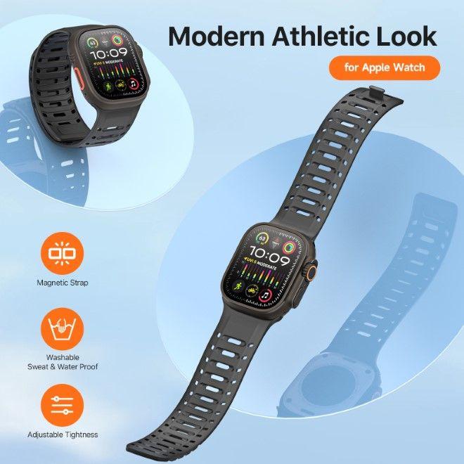 Produktbild Dux Ducis CS Armband (49 mm, 45 mm, 46 mm, 44 mm, 42 mm, Magneten, Silikon, Aluminium)