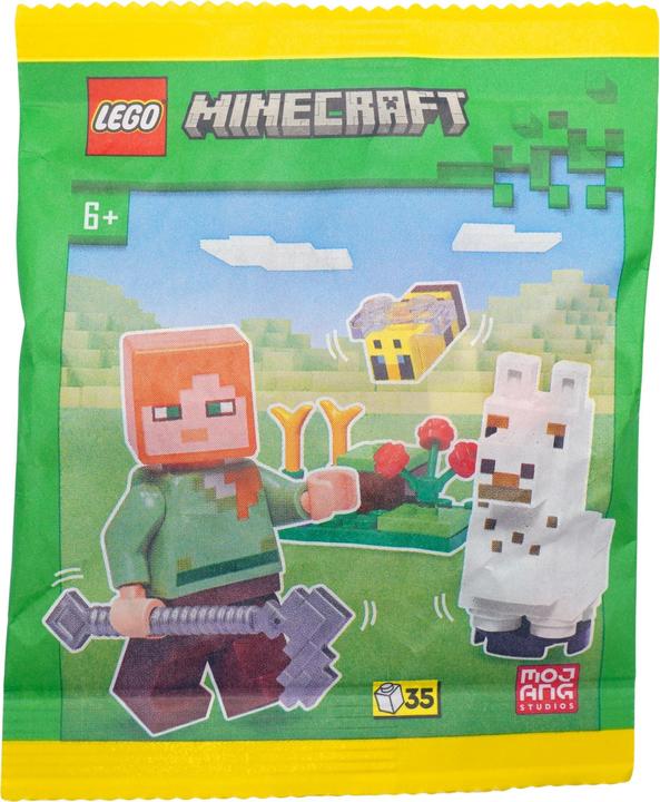 Image du produit LEGO Minecraft Alex avec un lama et une abeille - 662308 NOUVEAU! Quantité 1x (662308, LEGO Classic)