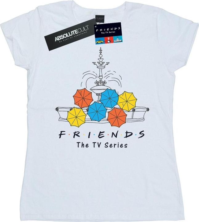 Friends Fountain And Umbrellas TShirt (XL)