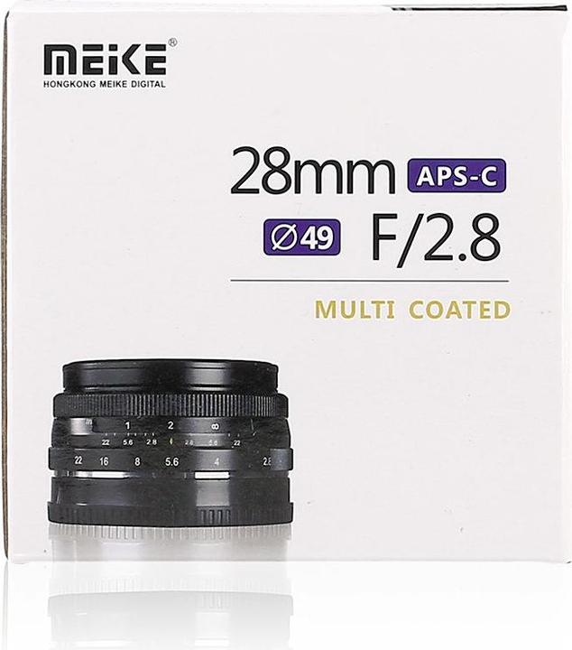 Image du produit Meike 28mm f/2.8 Sony E Mount (Sony E, APS-C / DX)