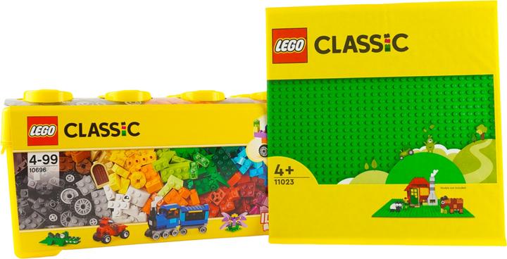 Actual product image LEGO Classic building block box + 1 green plate (10696, LEGO Classic)