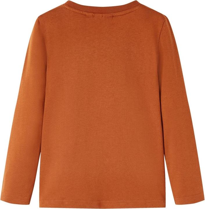 Immagine prodotto VidaXL Camicia da bambino a maniche lunghe arancione scuro 128,Materiale: 100 (128)