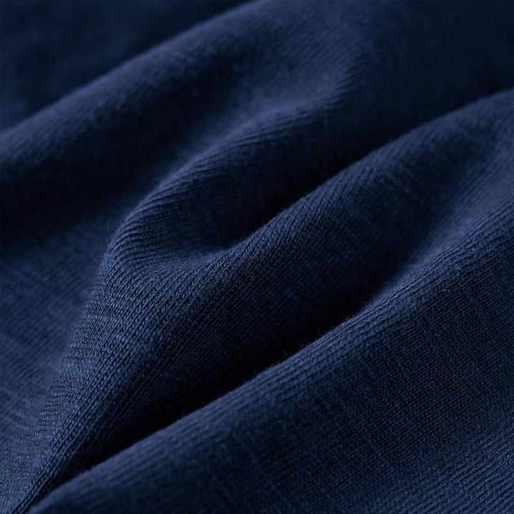 Immagine prodotto VidaXL Camicia a maniche lunghe per bambini blu navy melange 140,Materiale: 100 (140)