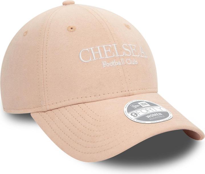 Actual product image New Era 9Forty Strapback Ladies Cap - SUEDE FC Chelsea pink