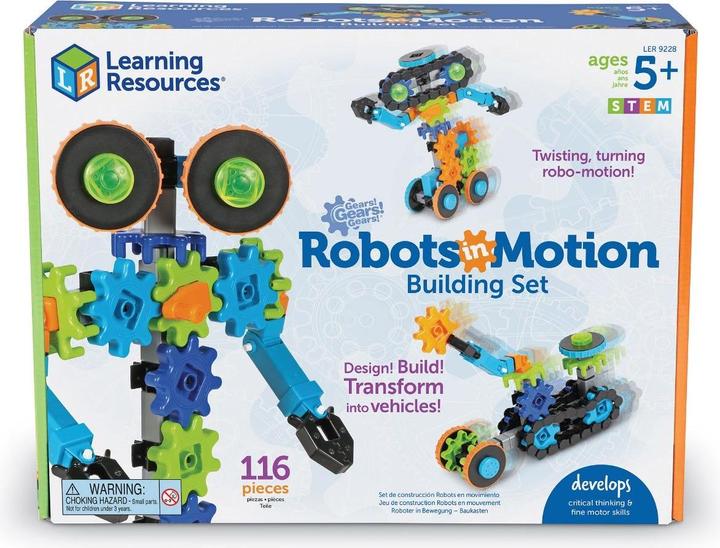 Produktbild Learning Resources Lernressourcenblöcke, Zahnräder, Roboter, Baukasten