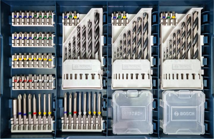 Immagine prodotto Bosch Professional Bosch L-Case Pick & Click Professional Werkzeugkoffer ( 1600A026W3 ) + 82 tlg. Bit und Bohrer Set (82 pezzi)