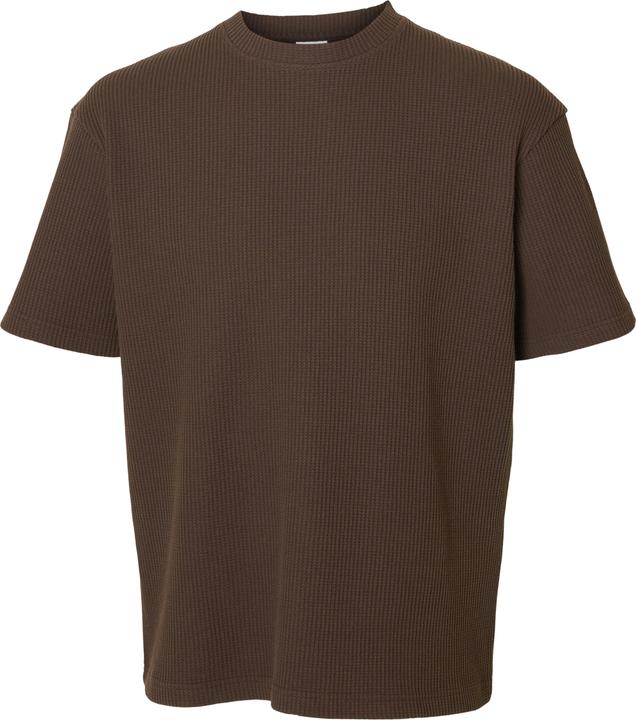 Selected Homme Relaxed Fit Waffelmuster T-Shirt