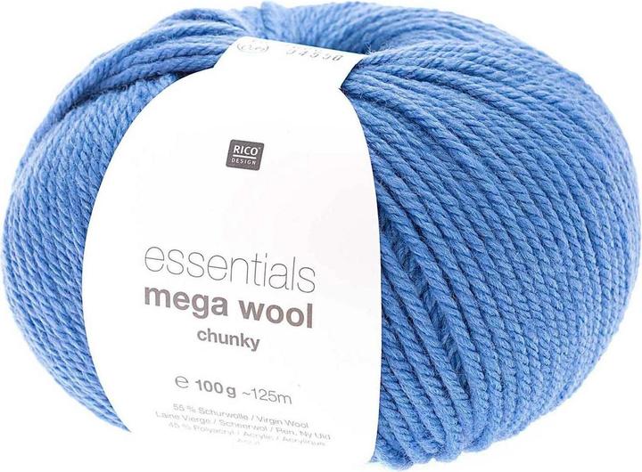 Produktbild Rico Design Wolle Essentials Mega Wool chunky 100 g, Azur (125 m)