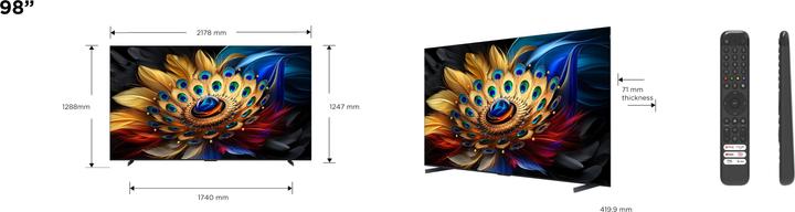 Produktbild TCL 98C655 (98", QLED, 4K, 2024)
