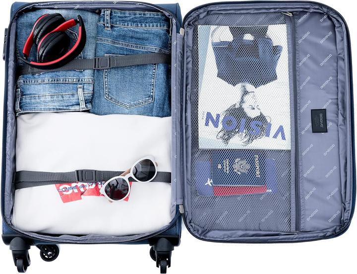 Actual product image Beibye 3-teiliges Kofferset (115 l, Hand luggage (up to 50 litres), M (50 - 90l), L (90 - 115l))