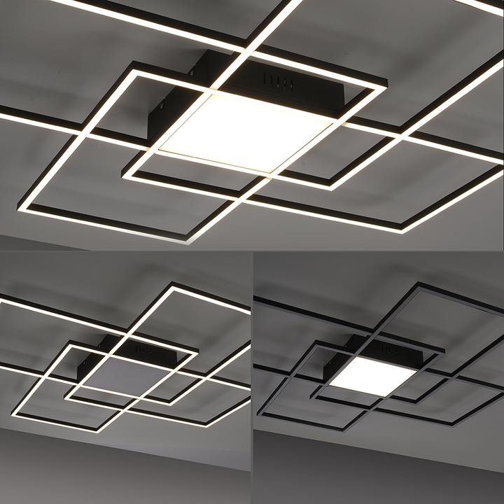Produktbild Paul Neuhaus LED-Deckenleuchte LB22 44W 3400lm 2700-5000K sw Met ZB dim (4600 lm)