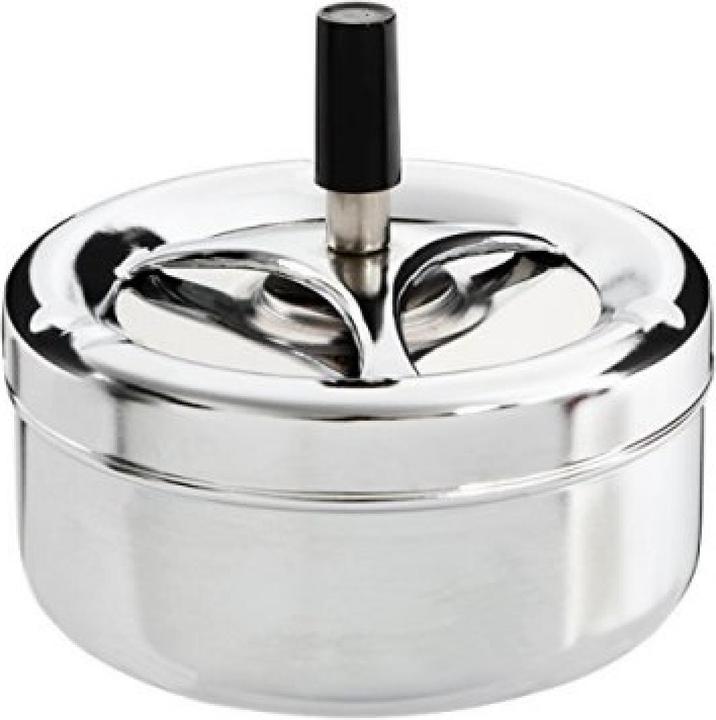 Moosmayr Chrome Large Rotary Ashtray 13.5 cm