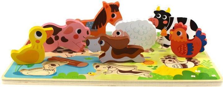 Produktbild Tooky Toy 3D Kinder Holz-Puzzle (8 Teile)