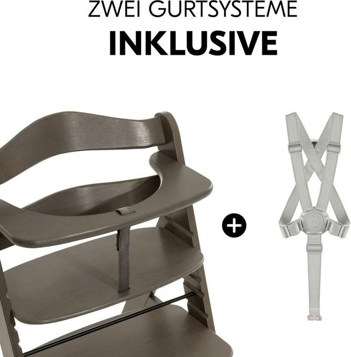 Produktbild Hauck Hochstühle Hochstuhl Alpha Plus Select Charcoal - im Sparset (Hochstuhl)