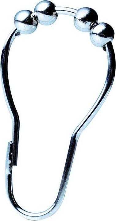 Ridder Roller Shower Curtain Hooks Metal (12 PC