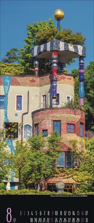 Produktbild Hundertwasser Architektur 2026 (28.5 x 69 cm, Harter Einband, Deutsch)