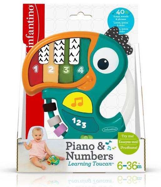 Infantino Pedagogical Piano Toucan