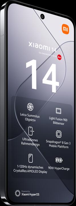 Immagine prodotto Xiaomi 14 con lo scooter elettrico 4 Lite (512 GB, Nero, 6.36", Doppia SIM, 50 Mpx, 5G)
