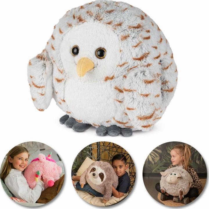 Image du produit Cozy Noxxiez Chauffe-mains Hibou des neiges (35 cm)