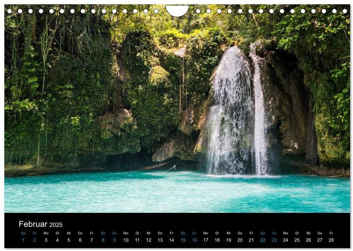Image du produit Philippinen Foto Wandkalender 2025 (Wandkalender 2025 DIN A4 quer), Monatskalender (A4, Allemand)