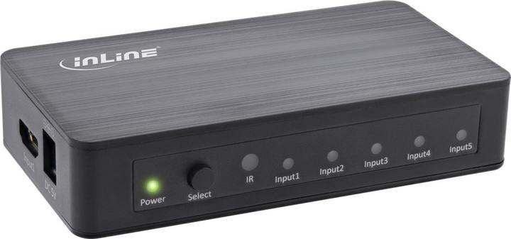 Actual product image InLine ® HDMI Switch, 5-fold, 4K2K@60Hz, HDCP 2.2