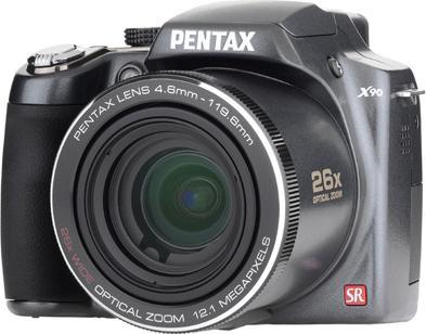 Produktbild Pentax X90, 12MP, 26x WW-Zoom, HD-Movies, Schwarz (1/2,3'')