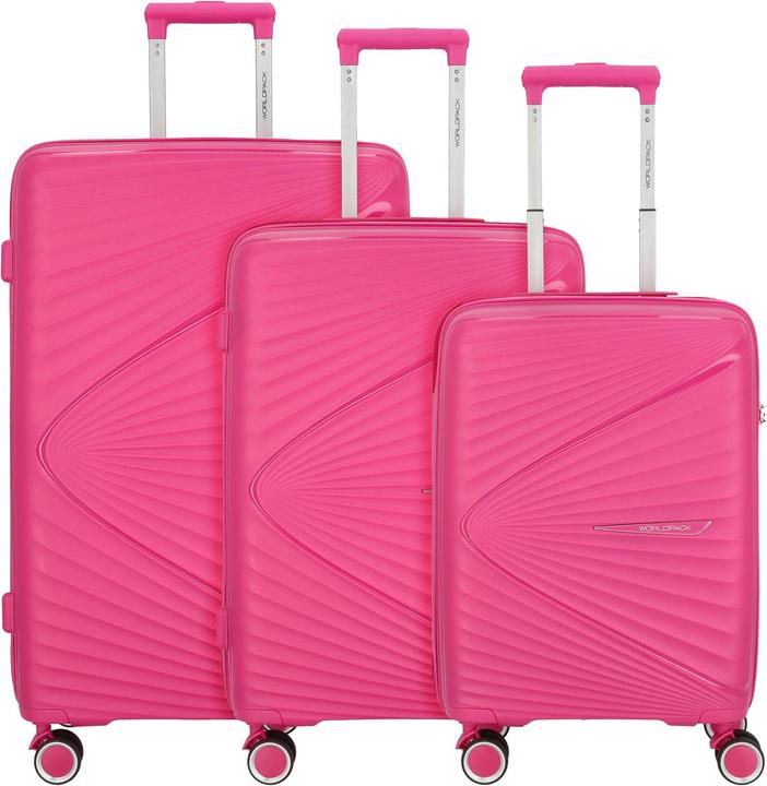 Worldpack Vegas 4 Rollen Kofferset 3-teilig (173 l, XL (ab 115l))