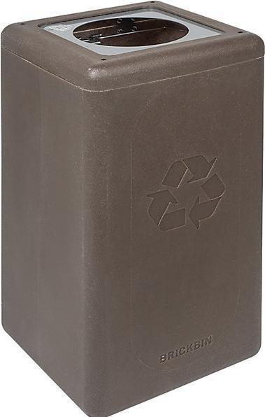 Immagine prodotto kaiserkraft BrickBin è un raccoglitore di rifiuti riciclabile realizzato con i fondi di caffè (65 l)