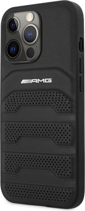 Image du produit Mercedes AMG AMHCP14LGSEBK iPhone 14 Pro 6,1" czarny/black hardcase Leather Debossed Lines (Apple iPhone 14 Pro)