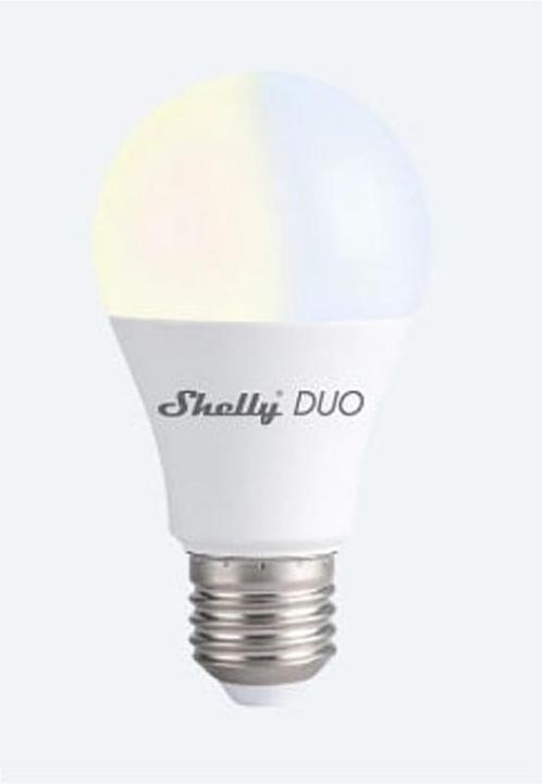 Actual product image Shelly Duo E27 - WW/CW (E27, 9 W, 800 lm, 1 x, F)
