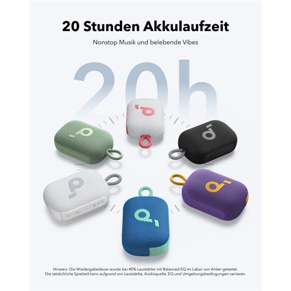 Productafbeelding soundcore Select 4 Go zwart (20 h, Oplaadbare batterij)