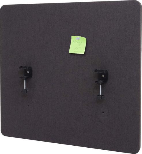 Mendler Cloison acoustique de bureau, écran d'intimité de bureau, double paroi tissu/textile - 65x60cm
