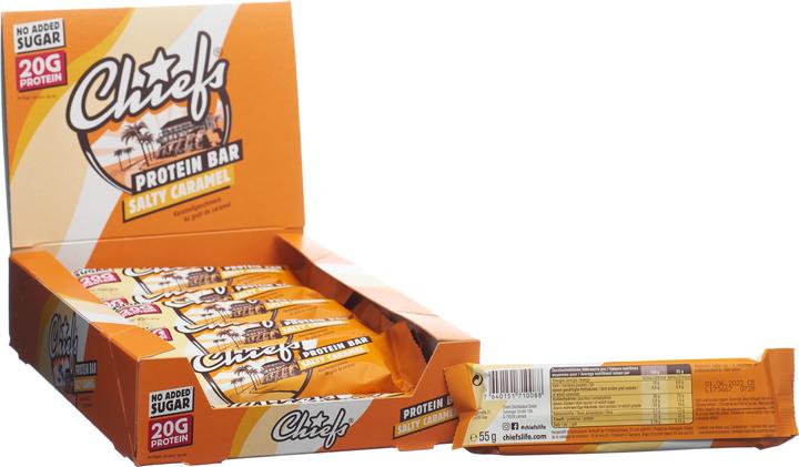 Produktbild Chiefs Protein Bar (Caramel, 12 Stk., 660 g)