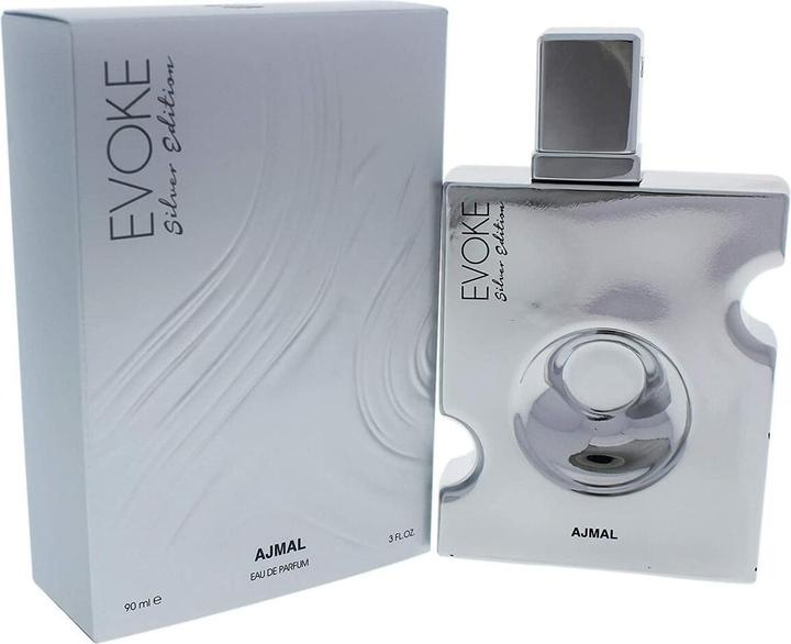Actual product image Ajmal Evoke Silver Edition by Eau de Parfum Spray 90 ml (Eau de parfum, 90 ml)