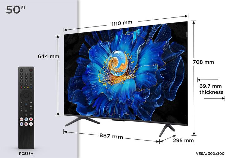 Image du produit TCL 50C6KS (50", Mini-LED, 4K, 2025)