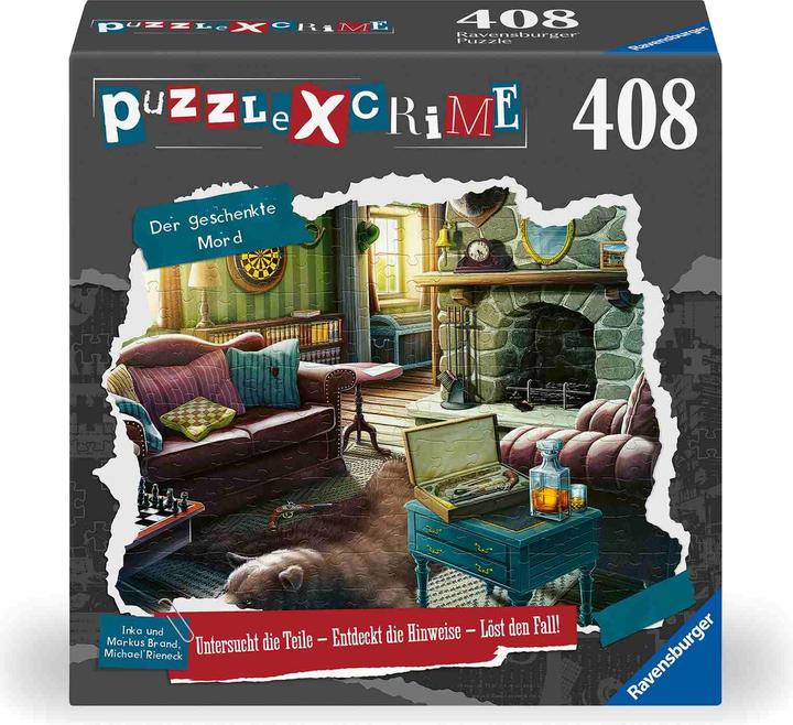 Ravensburger Puzzle X Crime - Le meurtre offert - 408 pièces jeu de puzzle policier pour 1 à 4 joueurs (408 pièces)